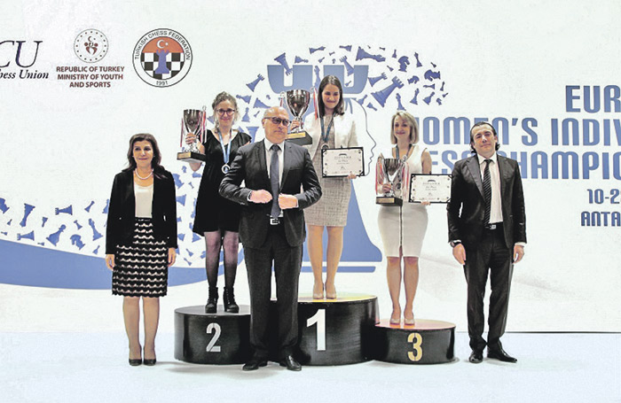 Чемпионкой Европы  по женским шахматам  стала Алина Кашлинская 