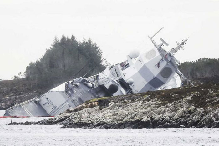 Норвежский фрегат "потопила" Россия
