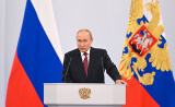 Подписание договоров о вступлении в РФ новых территорий и выступление Путина 