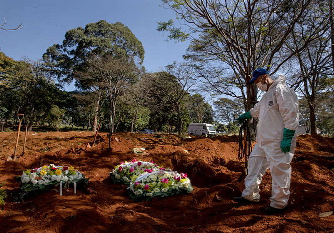 бразилия, жертвы, похороны, пандемия, коронавирус, covid-19