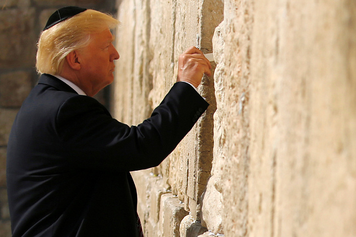 трамп, папа римский, израиль, иудаизм, стена плача