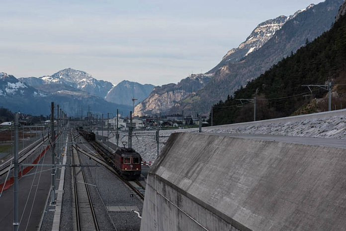 швейцария, железная дорога, тоннель