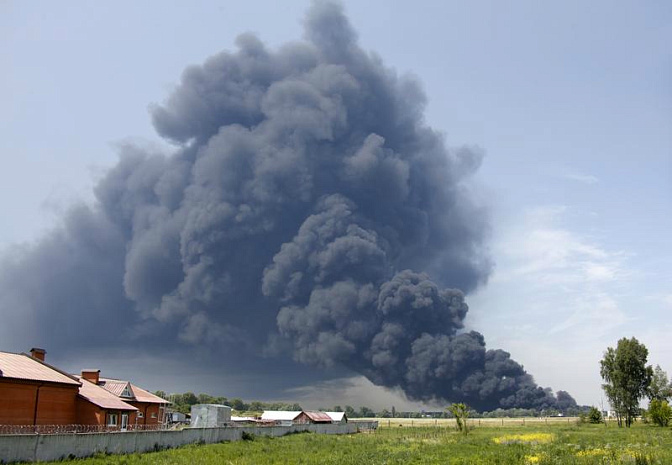 украина, нефтебаза, пожар