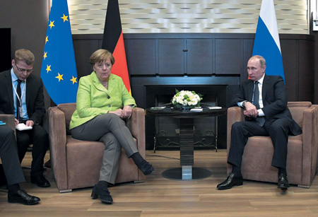 меркель, путин, экономика, северный поток2, сирия, иран, украина, минские соглашения