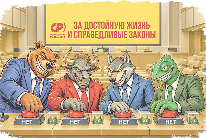 Эсэры нарисовали карикатуру на все думские фракции