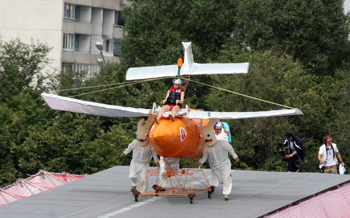 шоу, flugtag, red bull, полет, депардье