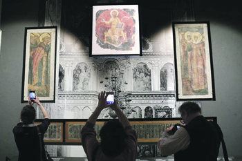 калязинские фрески, монастырь, выставка, музей архитектуры