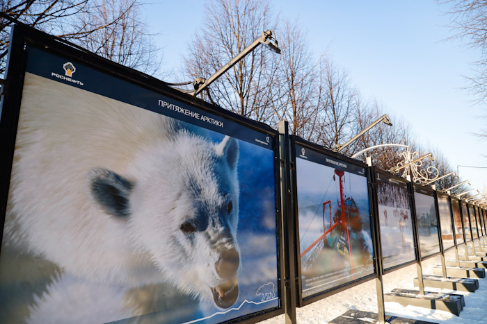 "Роснефть" открыла в центре Москвы выставку "Притяжение Арктики"
