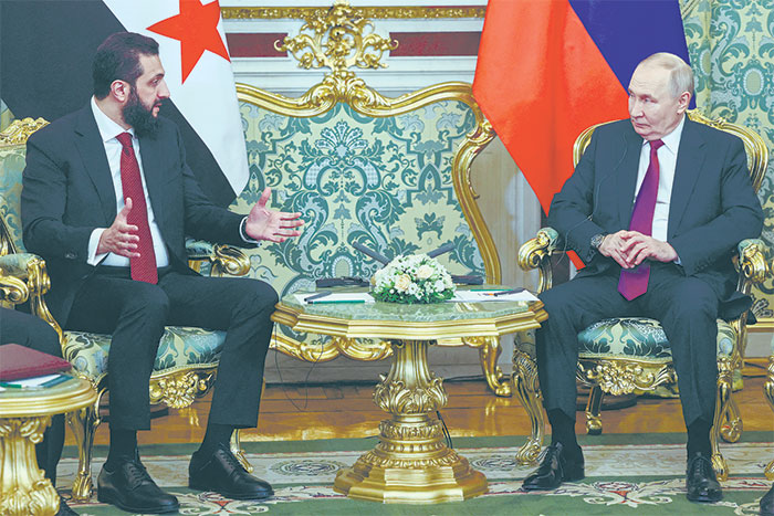 Фото недели. В Кремле лидера Сирии Ахмеда аш-Шараа встречали как дорогого гостя