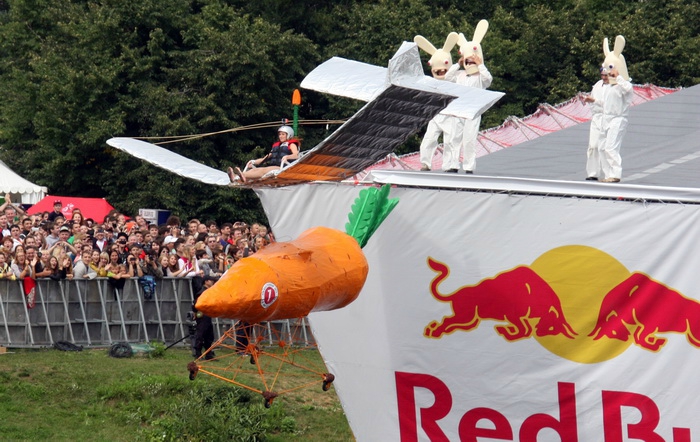 шоу, flugtag, red bull, полет, депардье