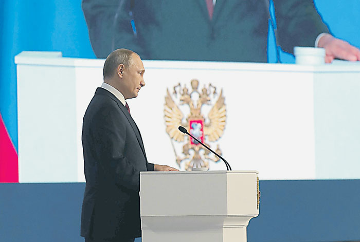 Фото недели. Социально-ядерное послание Владимира Путина