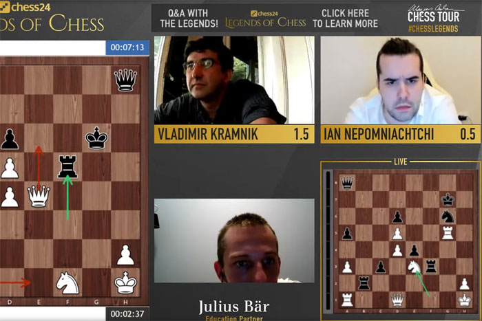 Legends of Chess радует шахматных болельщиков невероятным драматизмом