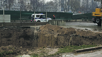 узьекистан, ташкент, метро, оползень