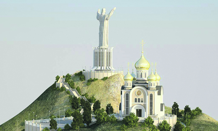 Исполинский Христос вместо колоссального Ленина