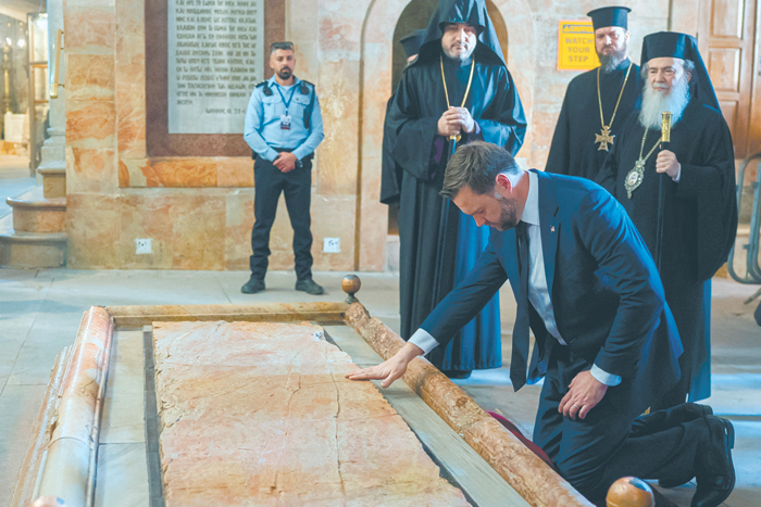 Иерусалим. Вице-президент США посетил главную христианскую святыню