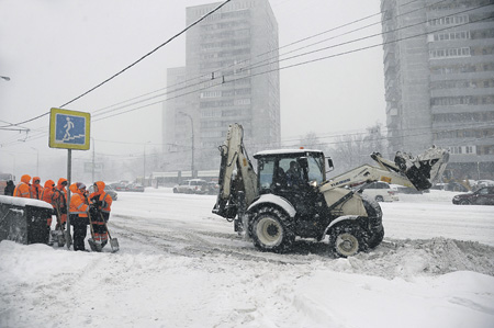 москва, снегопад, погода, циклон, балканец, ситуация