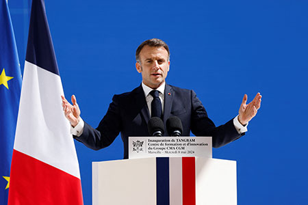 макрон, французские войска, украина, га оон, израиль, хамас, газа, палестина, северная македония, выборы