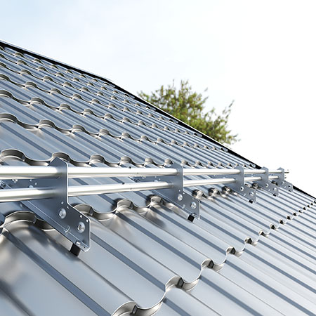 Алюминий выходит на крышу 