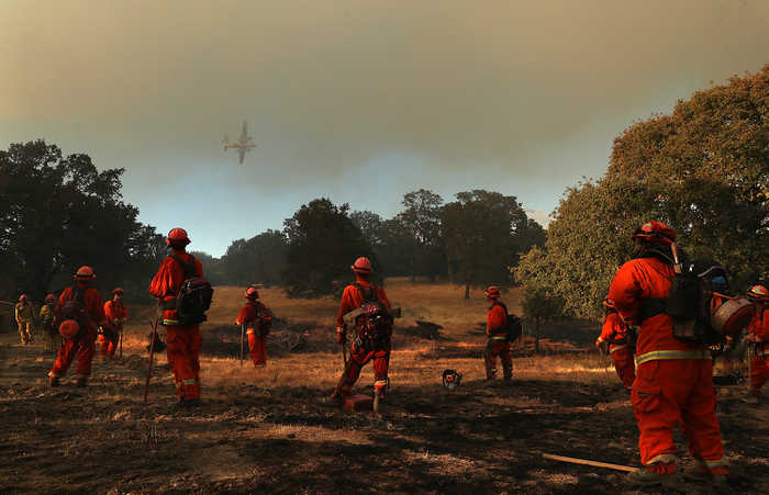 сша, калифорния, лесные пожары, Mendocino Complex Fire
