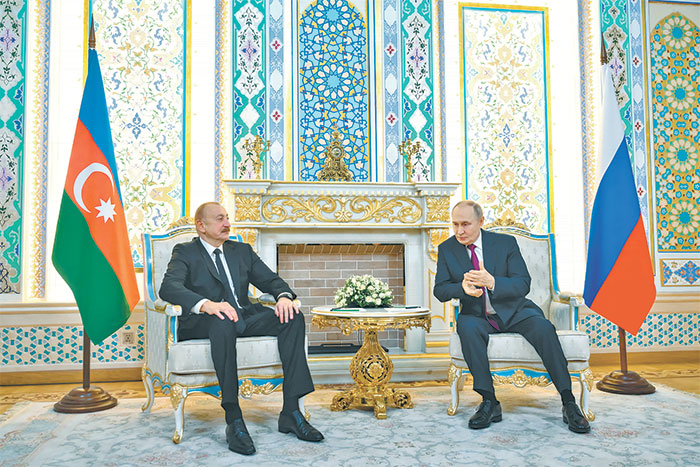 Фото недели. Путин извинился перед Алиевым за ЧП с лайнером AZAL