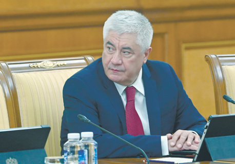 Министр внутренних дел РФ Владимир Колокольцев поздравил главного редактора НГ с 35-летием газеты