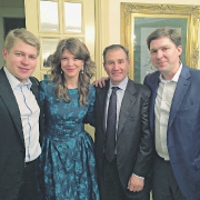 Николай и Варвара Ремчуковы, Айван Глазенберг и Максим Ремчуков.	