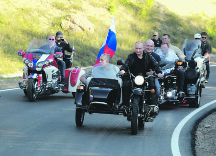 фото, путин, крым, байкеры