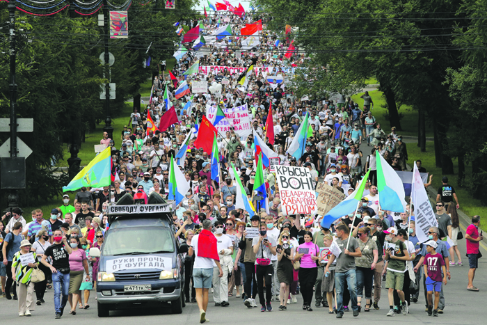 1. Хабаровск протестует уже полгода