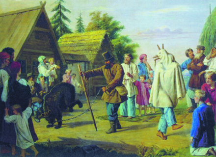 скоморохи, шуты, скоморошество, русская жизнь, история