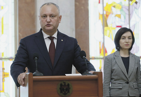 молдавия, санду, отставка, правительство, игорь додон, реформы, оппозиция, ес, сша