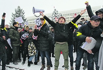 киргизия. коррупция, несанкционированный митинг, силовики