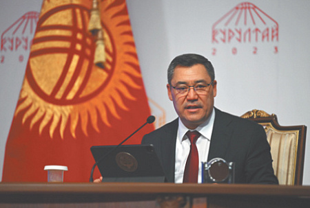 киргизия, президент, садыр жапаров, народный курултай, госсимволика, флаг, коррупция