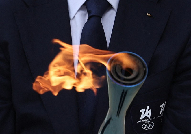 италия, греция, олимпиада, огонь, передача