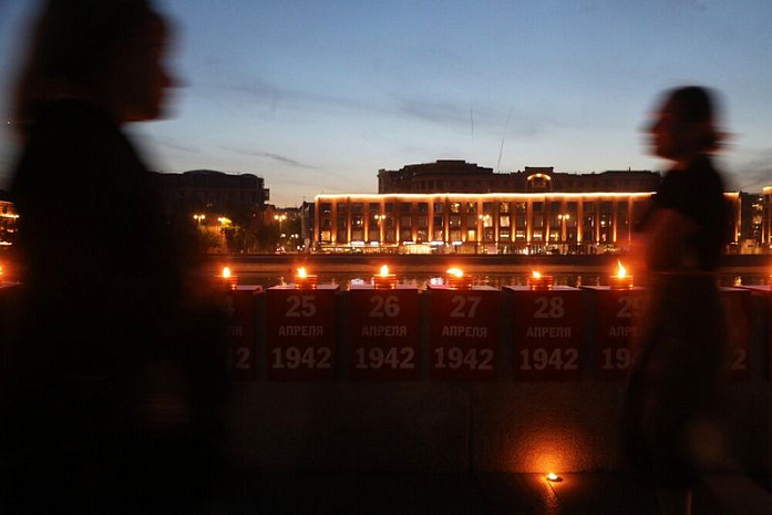 москва, свечи, линия, памяти, великая отечественная война