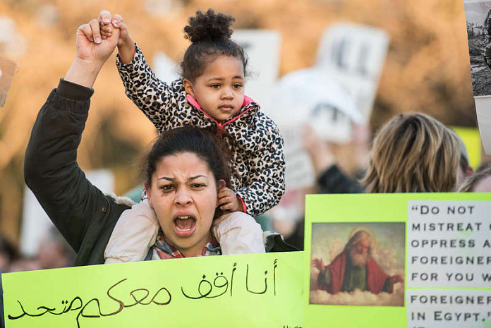 сша, иммиграция, протесты