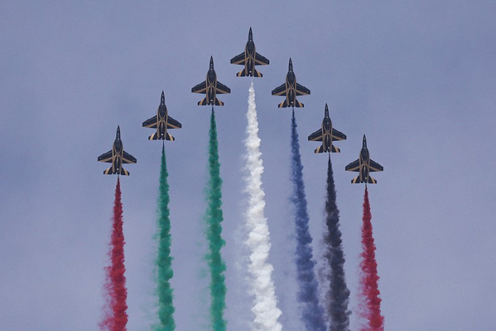 авиация, выставка, шоу, дубай су 57, f 35