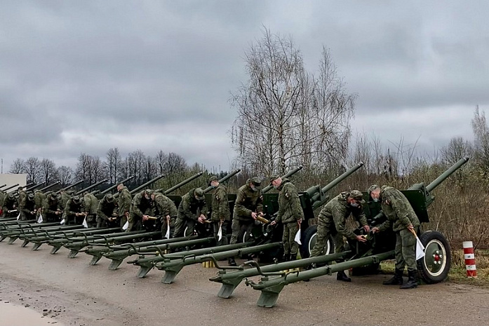 россия, армия, салютный дивизион, тренировка, день победы