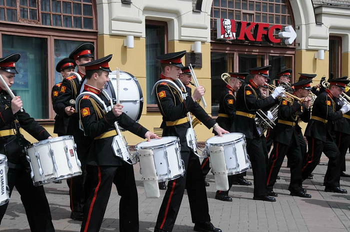 россия, москва, музыка, суворовцы, спасская башня