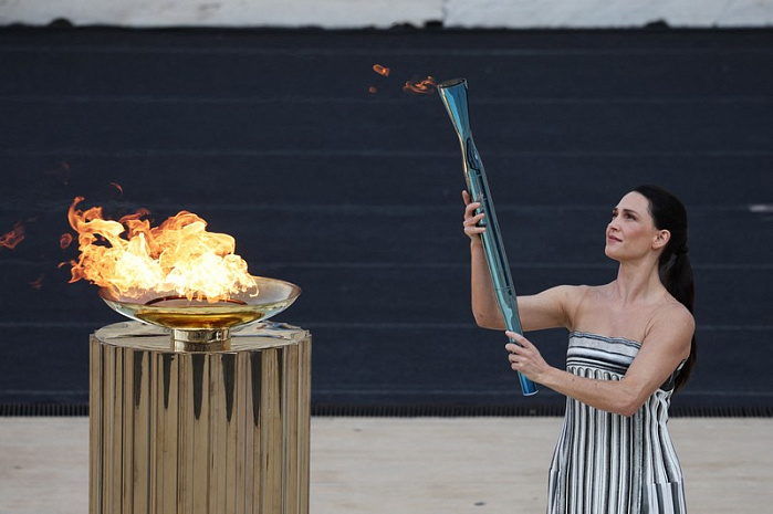 италия, греция, олимпиада, огонь, передача