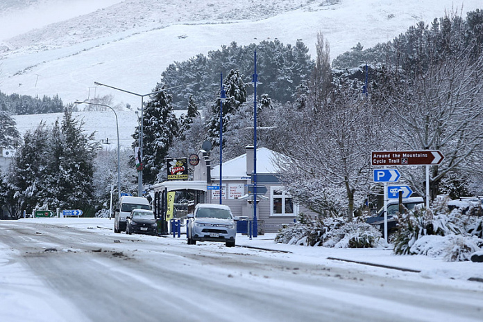 новая зеландия, зима, снег