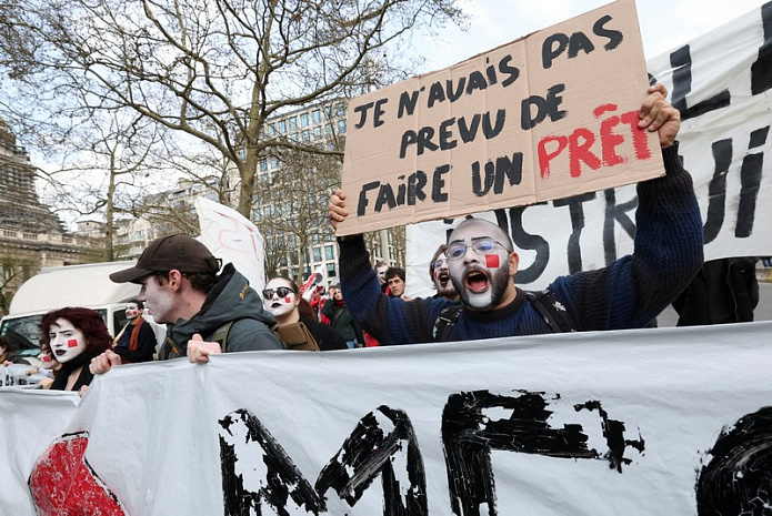 бельгия, брюссель, профсоюзы, протесты