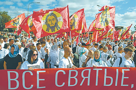 москва, крестный ход, рпц, религия, общество, шествие