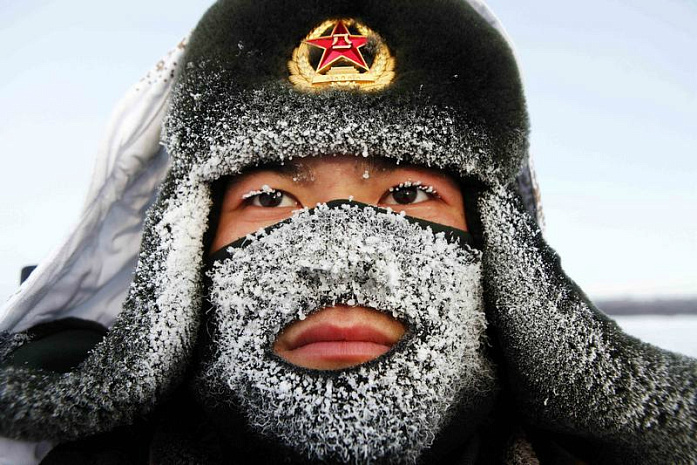 китай, армия, зима