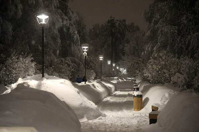 москва, снегопад