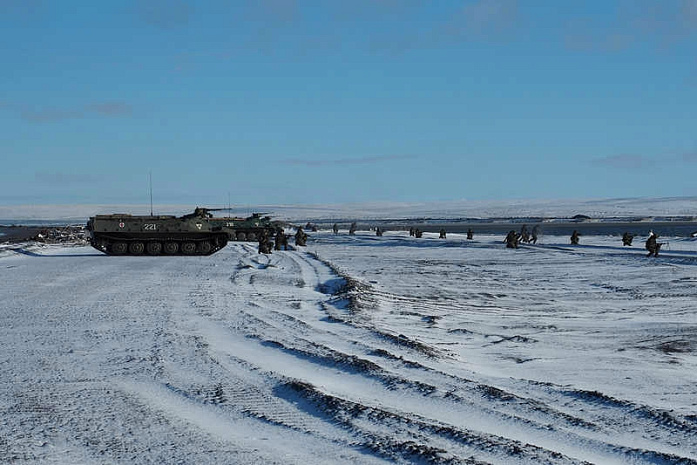 россия, армия, учения, мотострелки, арктика