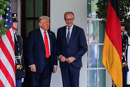 германия, канцлер мерц, визит в сша, трамп, антироссийская коалиция, скандал, маск, украинский конфликт