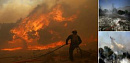 <b>Греция</b>: огонь уничтожает дома и достопримечательности