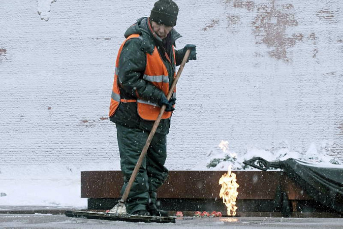 москва, снегопад