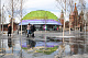 Купол в парке "Зарядье" стал световым арт-объектом