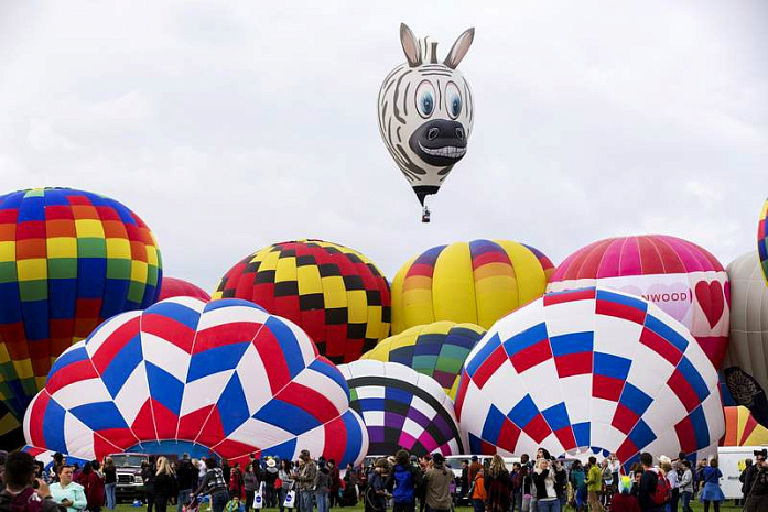 воздушные шары, небо, фестиваль